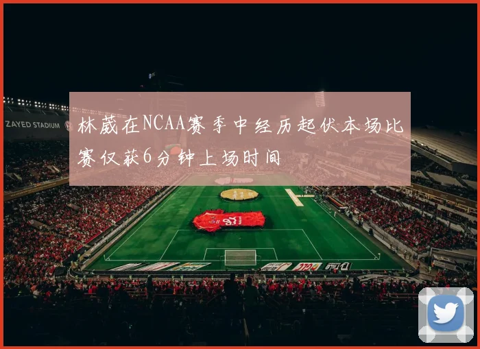 林葳在NCAA赛季中经历起伏本场比赛仅获6分钟上场时间